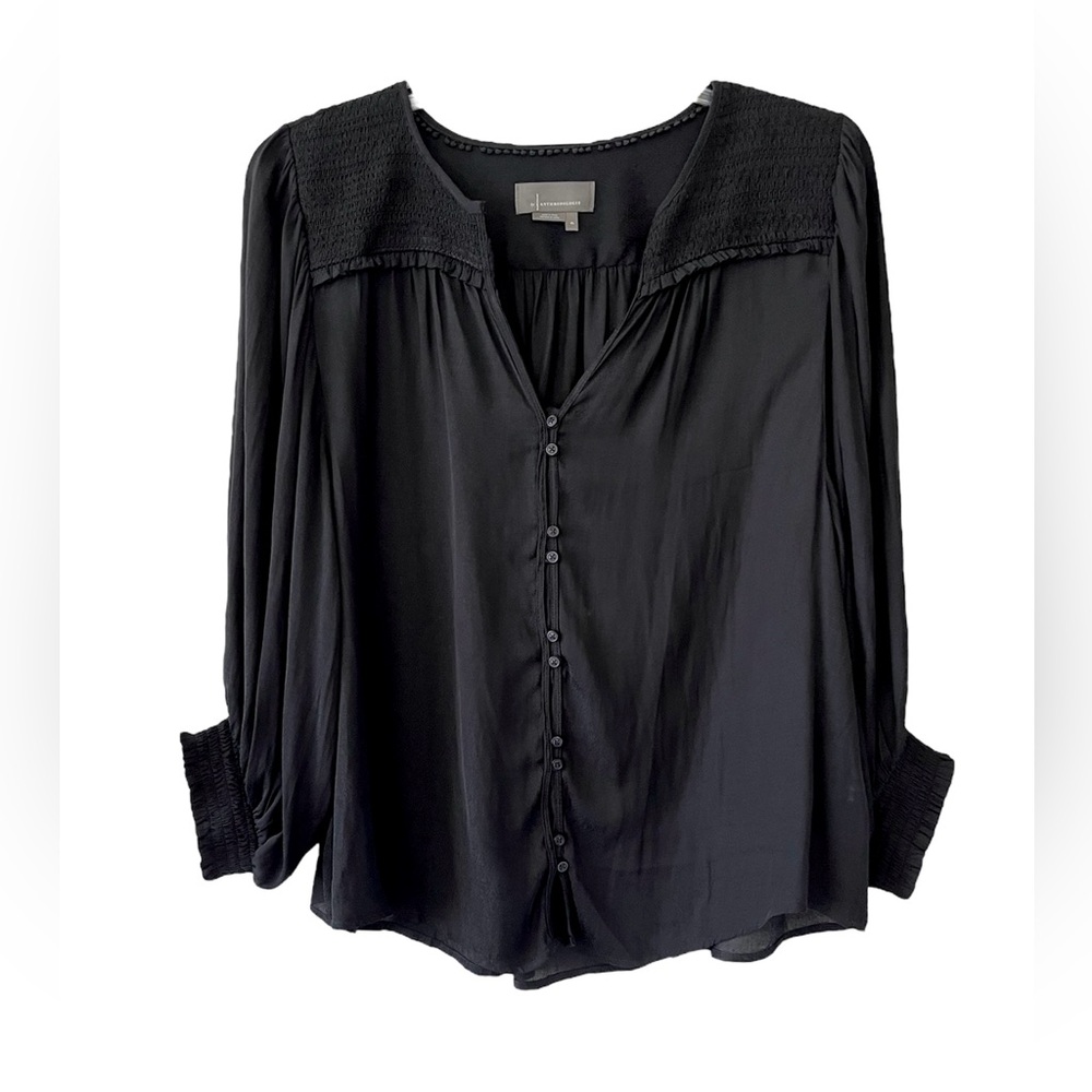 Anthropologie Black Blouse